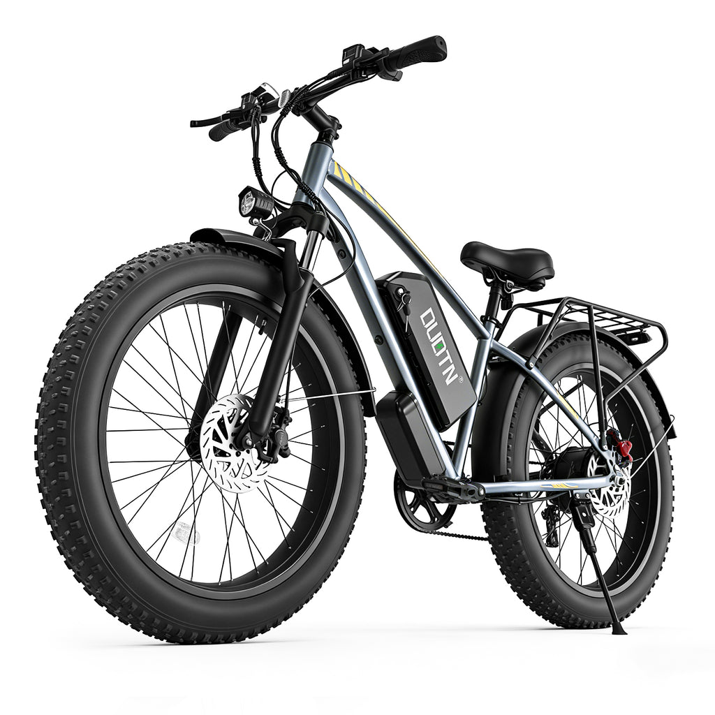 DUOTIN 1500W Fat Tire Electric Bike, 48V 18.2AH Detachable Battery 50KM/H 26"×4.0 All Terrain E-Bike, Aluminum Frame Hydraulic Disc Brake Electric Mountain Bicycle