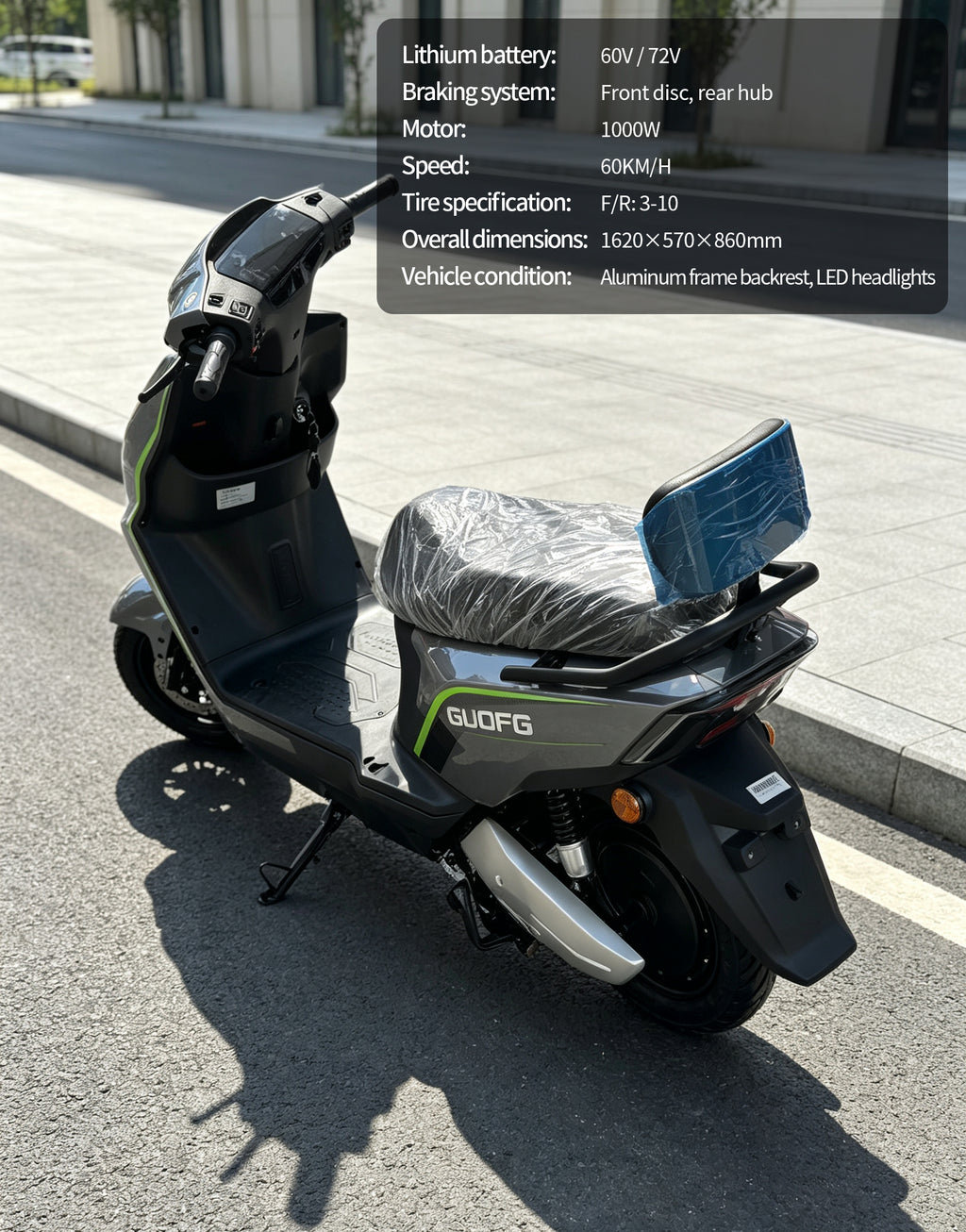 1000W City Commuter Electric Scooter | 60KM/H Max Speed, Available options. Mileage Adult Electric Motorcycle