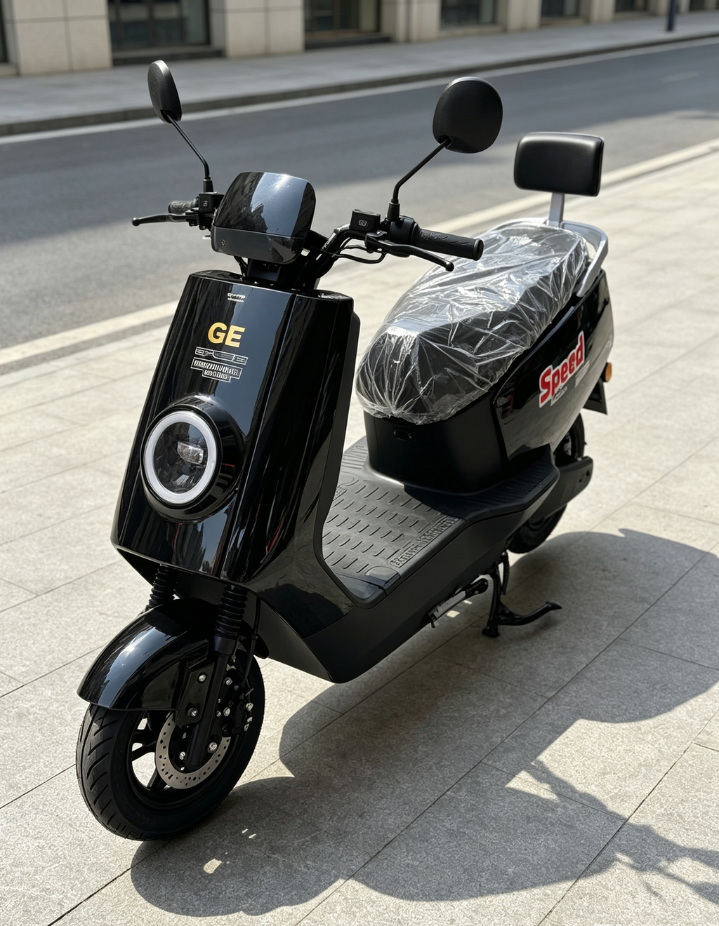 Adult Urban Electric Scooter Motorcycle | 60KM/H, Available options. Mileage, Optional Front Rear Disc Brake, LED Light with Backrest
