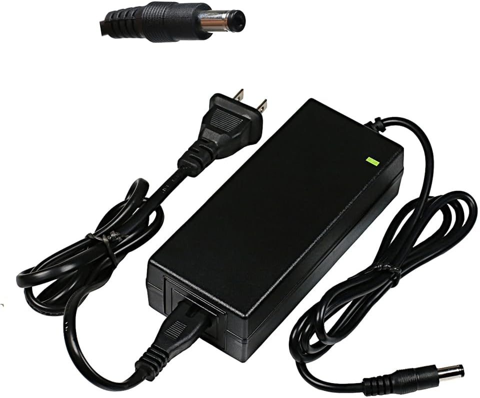 42V 2A DC Male Power Adapter for 36V Electric Bike Lithium Battery Charger,Escooter Ebike Battery Charger Connector Diameter 5.5mmx2.1mm/2.5mm
