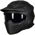 ILM Open Face Motorcycle 3/4 Half Helmet for Dirt Bike Moped ATV UTV Motocross Electric Cruiser Scooter DOT Model 726X(Matte Black,L)