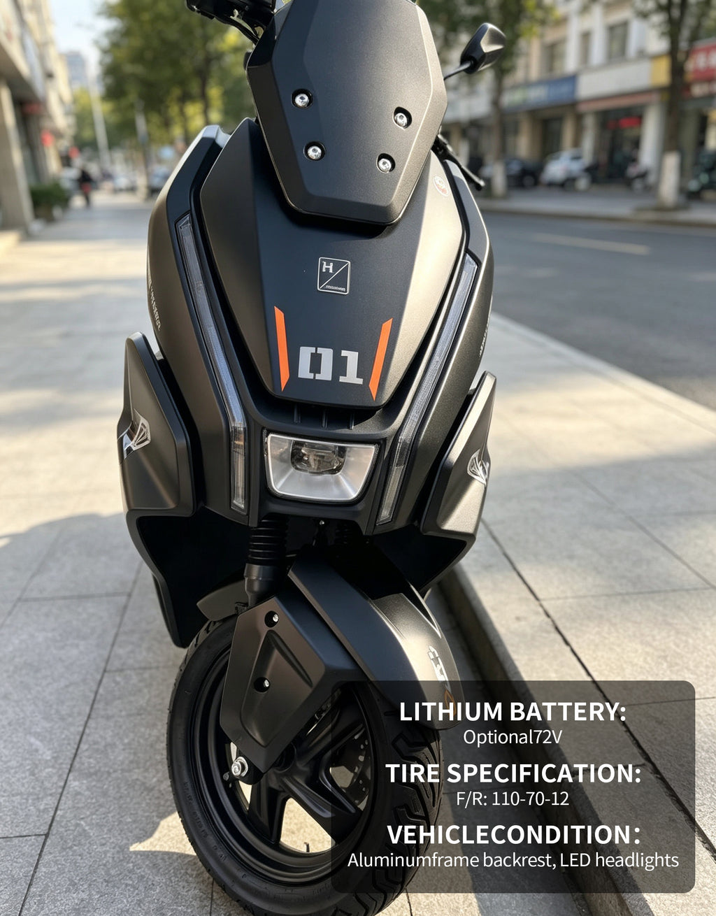2000W High Speed Electric Scooter Motorcycle | 80km/h Max Speed, Available options. Range, Front & Rear Disc Brakes Adult E-Bike