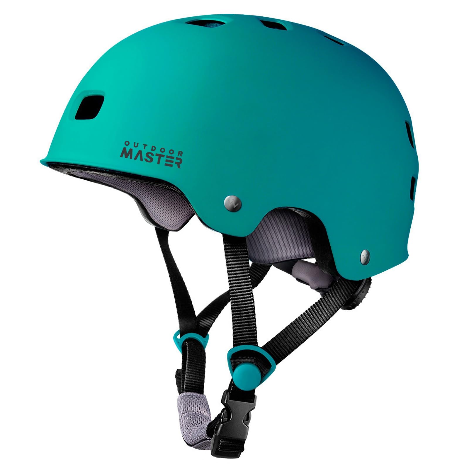 OutdoorMaster Skateboard Cycling Helmet - Two Removable Liners Ventilation Multi-Sport Scooter Roller Skate Inline Skating Rollerblading for Kids, Youth & Adults