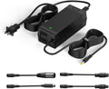 WUKUR 54.6V 2A Electric Scooter Charger 5 Connectors for 48V Lithium Batteries Compatible with Lectric XP 2.0/3.0, for Ecotric City/Beach, for Evercross H5/H7 Ebike