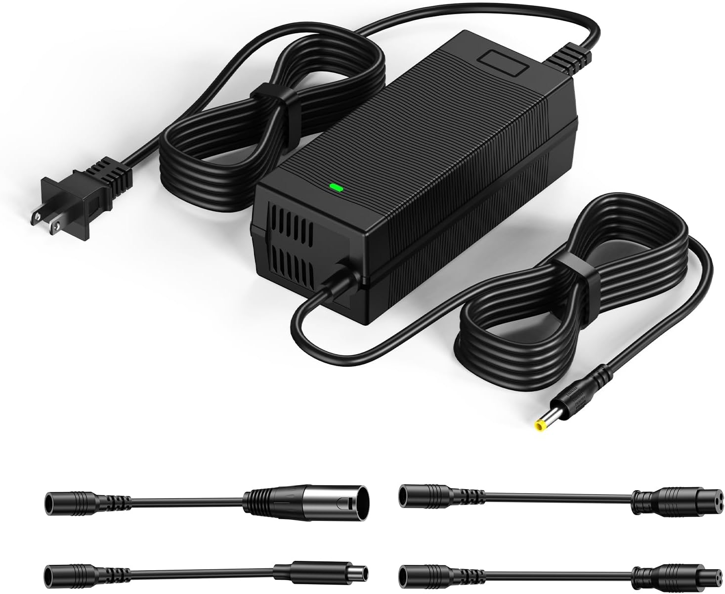 WUKUR 54.6V 2A Electric Scooter Charger 5 Connectors for 48V Lithium Batteries Compatible with Lectric XP 2.0/3.0, for Ecotric City/Beach, for Evercross H5/H7 Ebike