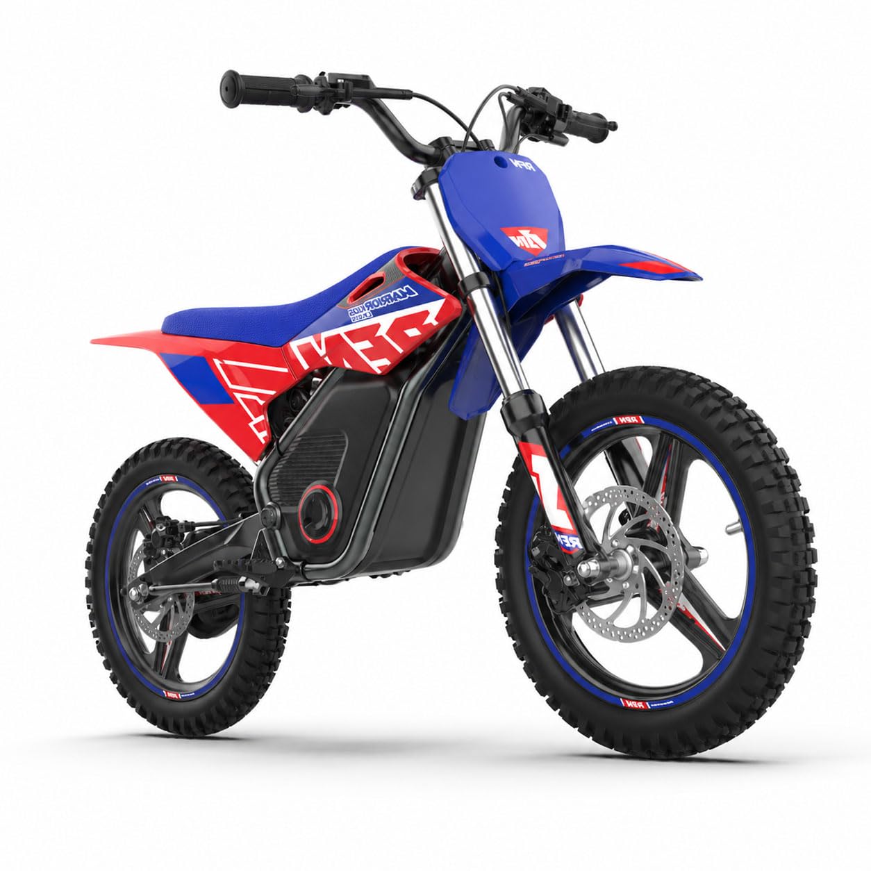 RFN SX-E800 Electric Dirt Bike for Kids Ages 4-8, 900W Peak Brushless Motorcycle, 36V 7.5Ah Removable Lithium Battery, 16" Off Road Tire, 3 Speed Modes Ebike, Up to 21.7 MPH, Advanced Gift