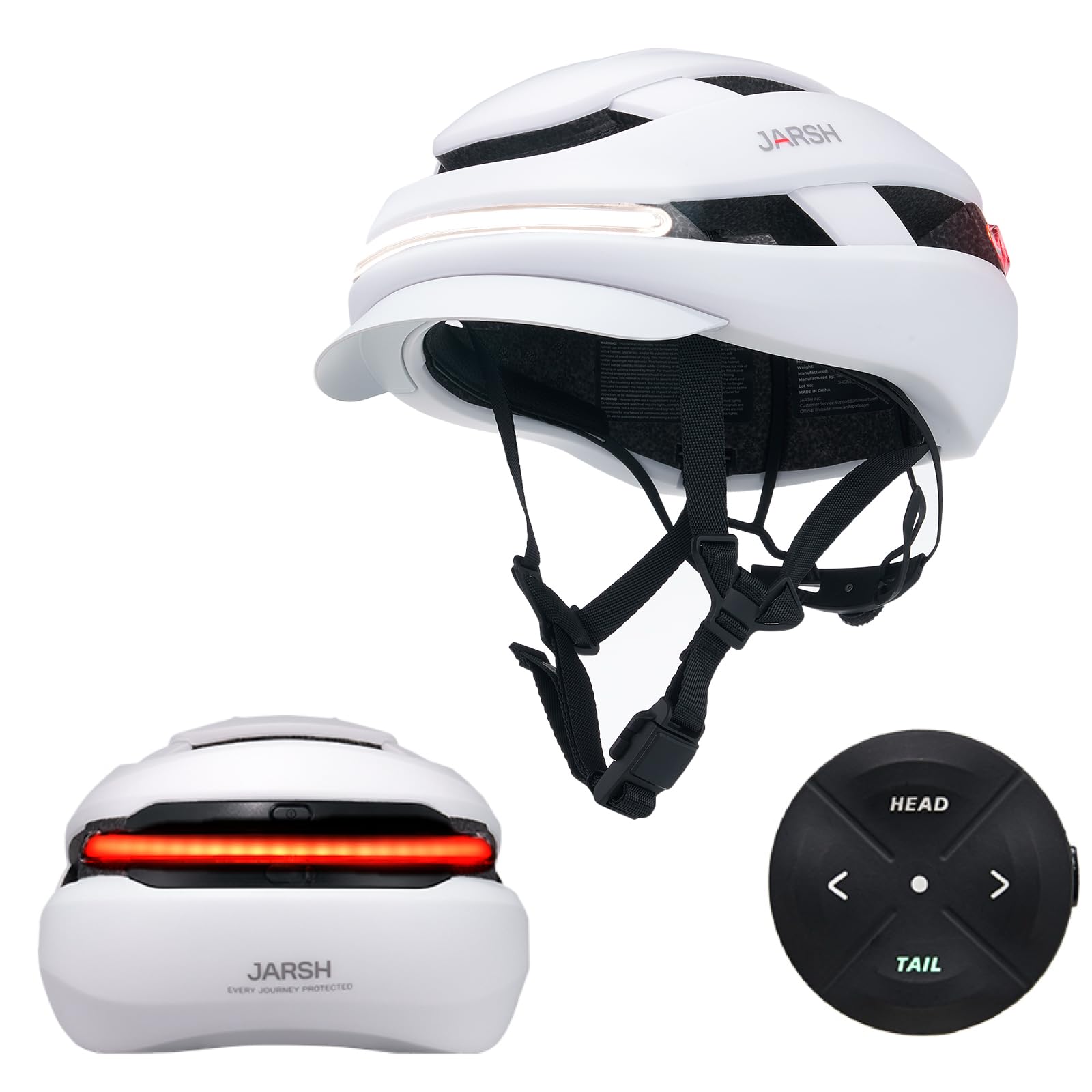 Commute Smart E Bike Helmet with Lights | NTA-8776 Certified for Electric Bikes, Scooters | Cycling Helmet Night Ride | Turn Signal | Fidlock Buckle | Electric Bike Helmet for Adults, Men, Women