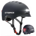 Bike Helmet for Adults with Front and Rear LED Lights - Safety Certified Lightweight Adjustable Bicycle Helmet for Men Women, Perfect for Urban Commuting, Road Cycling, Skating, Scooter
