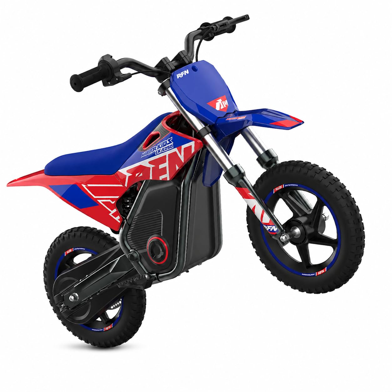 RFN SX-E800 Electric Dirt Bike for Kids Ages 4-8, 900W Peak Brushless Motorcycle, 36V 7.5Ah Removable Lithium Battery, 16" Off Road Tire, 3 Speed Modes Ebike, Up to 21.7 MPH, Advanced Gift