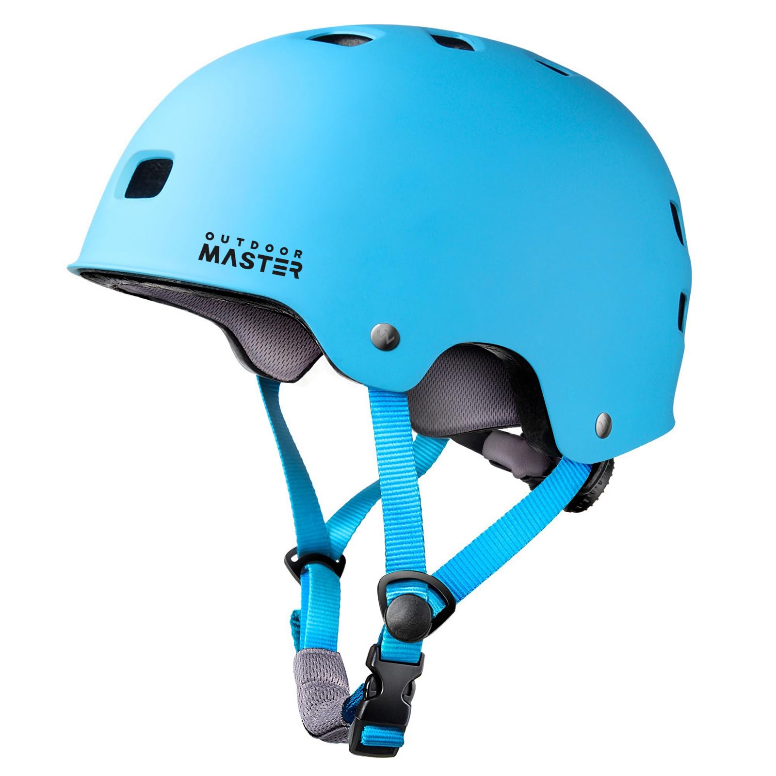 OutdoorMaster Skateboard Cycling Helmet - Two Removable Liners Ventilation Multi-Sport Scooter Roller Skate Inline Skating Rollerblading for Kids, Youth & Adults