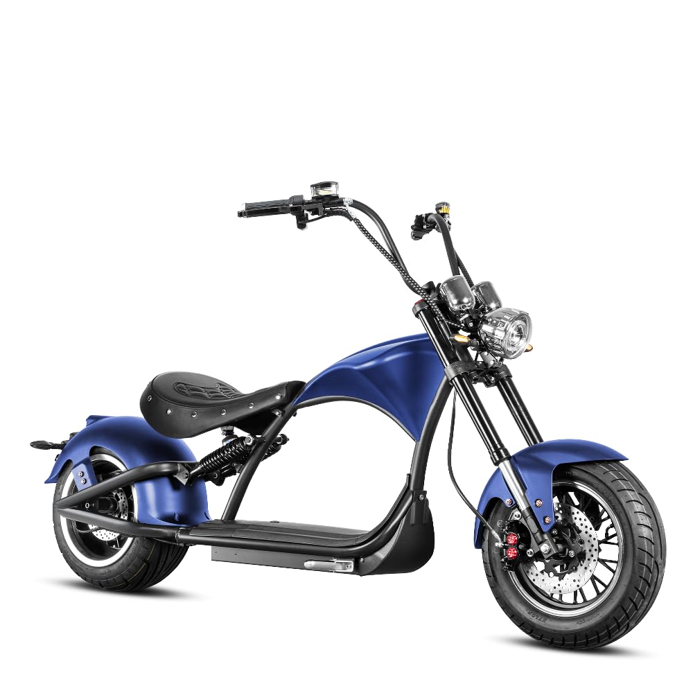 eAhora M1P 2000W 37MPH Electric Motorcycle for Adults 60V 40Ah Battery 40+ Miles Long Range Dot Approved Electric Motorcycle Full Suspension,Dual Hydraulic Brakes Adult Electric Motorcycle