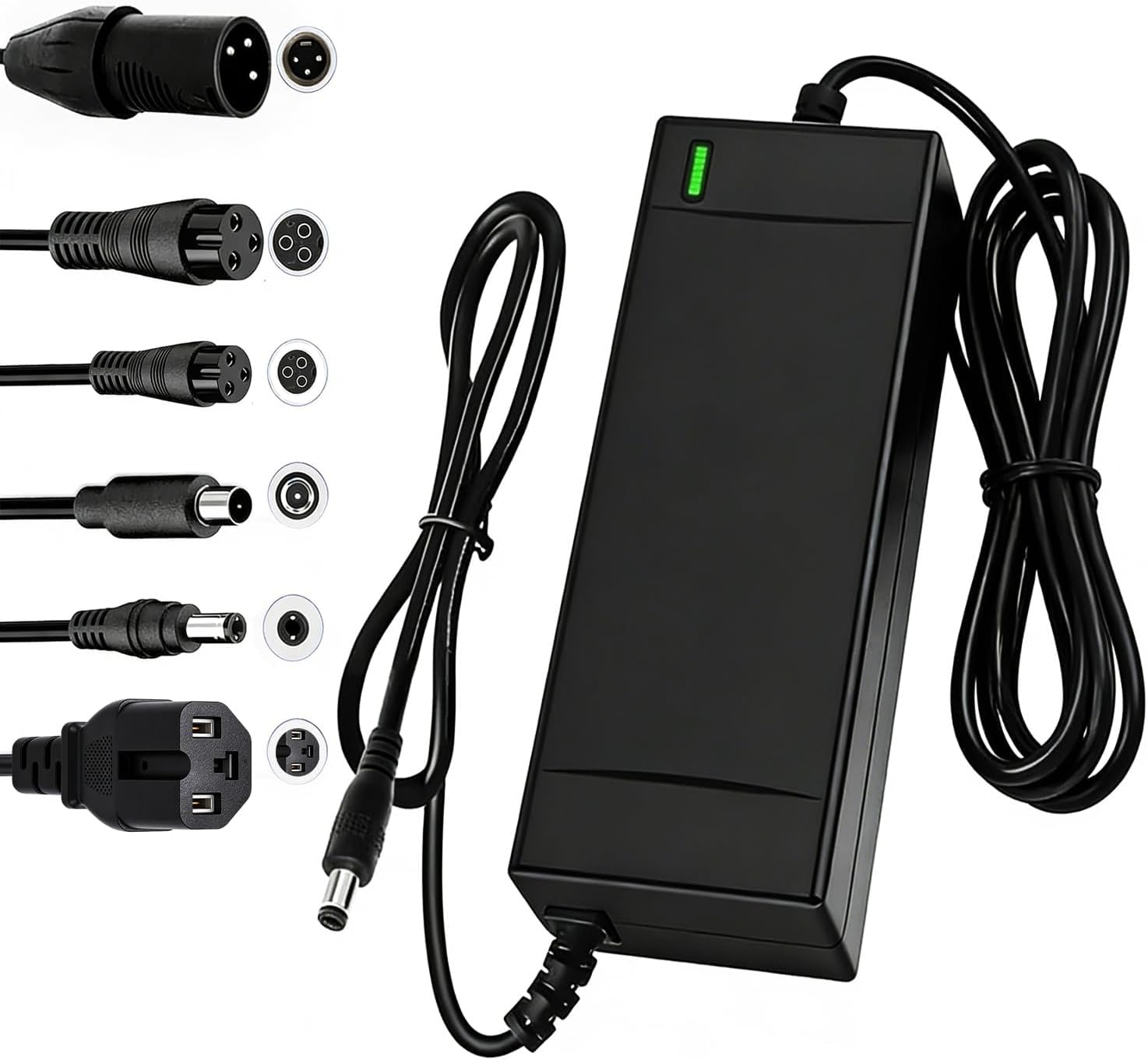 SGS Certified 54.6V 2A Fast Electric Bicycle Charger for 48V Ebike Battery - Fast Charging, Overcharge Protection, Compatible with Ecotric City/Beach, Lectric XP 2.0/3.0, Evercross H5/H7