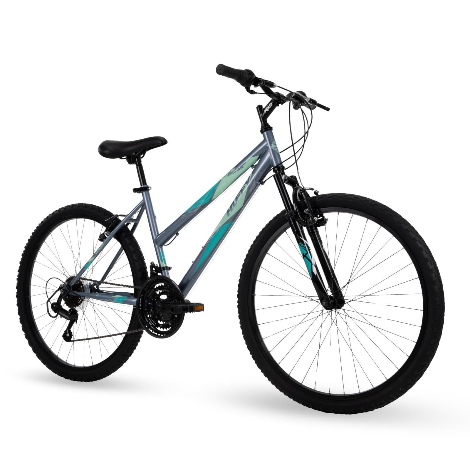 Huffy Stone Mountain Bike for Men and Women, 20”/24”/26”, 6-Speed (20”) or 21-Speed, Front or Dual Suspension (Varies), Multiple Colors, Adjustable Saddle, Shimano Equipped, All-Terrain Tires