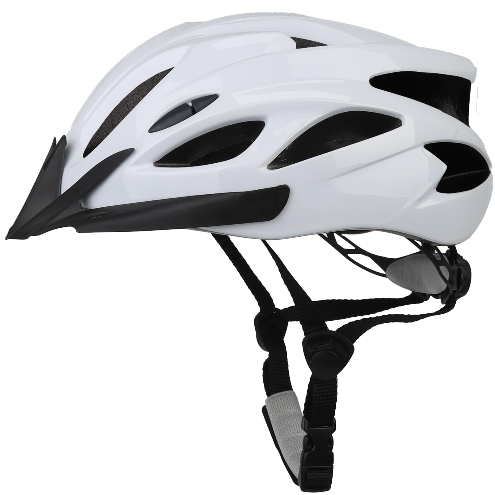 Adult Cycling Bike Helmet, Lightweight and Adjustable with Pads&Visor for Men and Women,Premium Quality Airflow Unisex Bicycle Helmet,Suggested Fit 58-61 cm