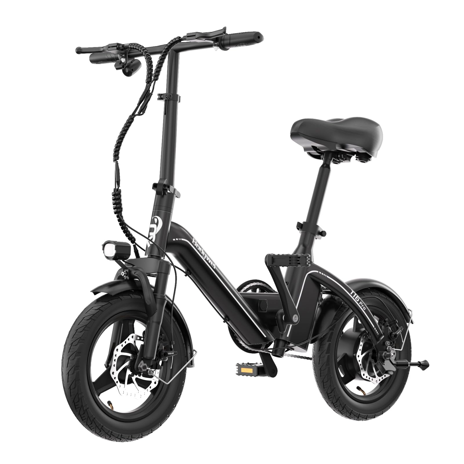 Bodywel Electric Bike for Adults, 14" Mini Foldable Ebike, 400W Peak Motor, 20 MPH, 25 Miles Range, City Commuter