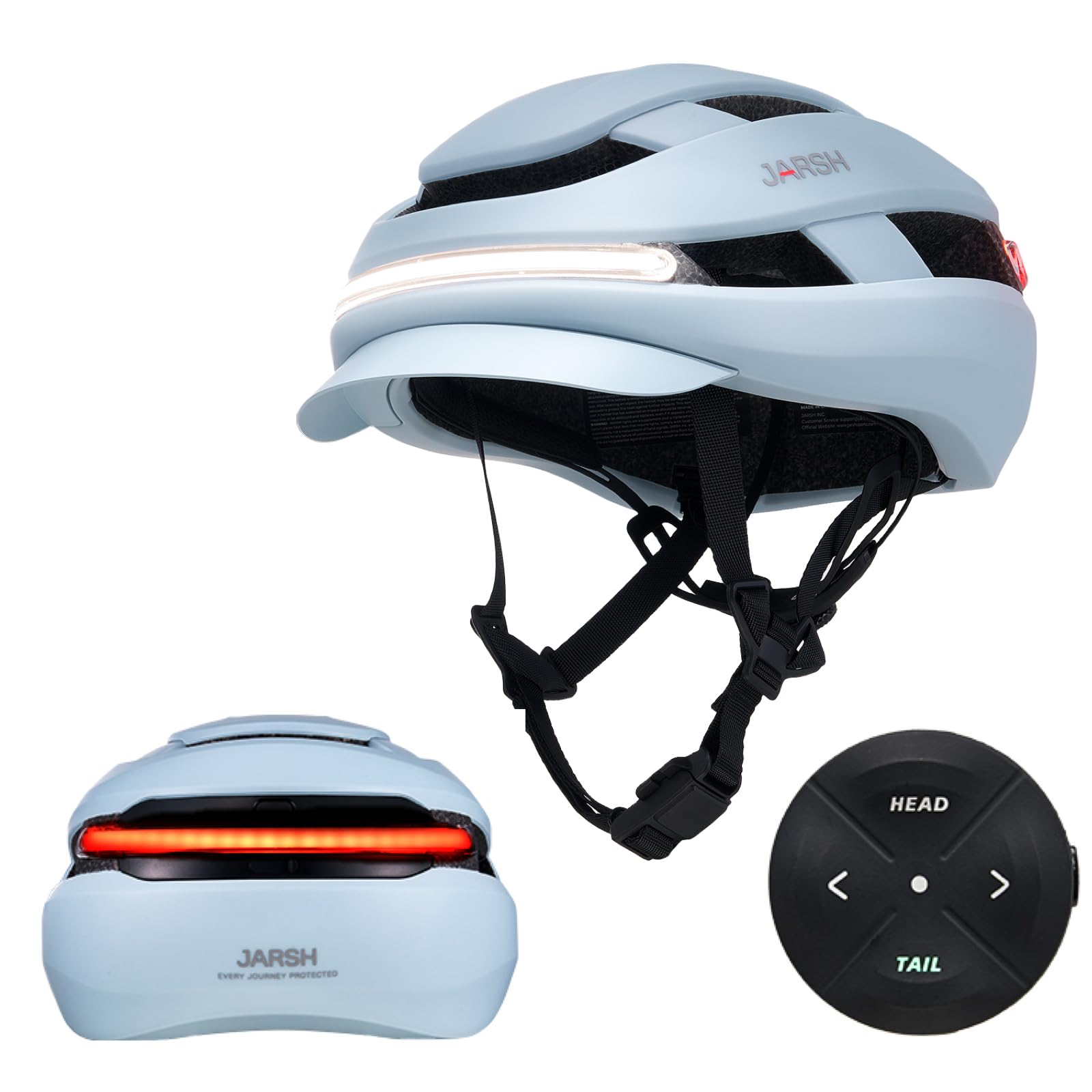 Commute Smart E Bike Helmet with Lights | NTA-8776 Certified for Electric Bikes, Scooters | Cycling Helmet Night Ride | Turn Signal | Fidlock Buckle | Electric Bike Helmet for Adults, Men, Women