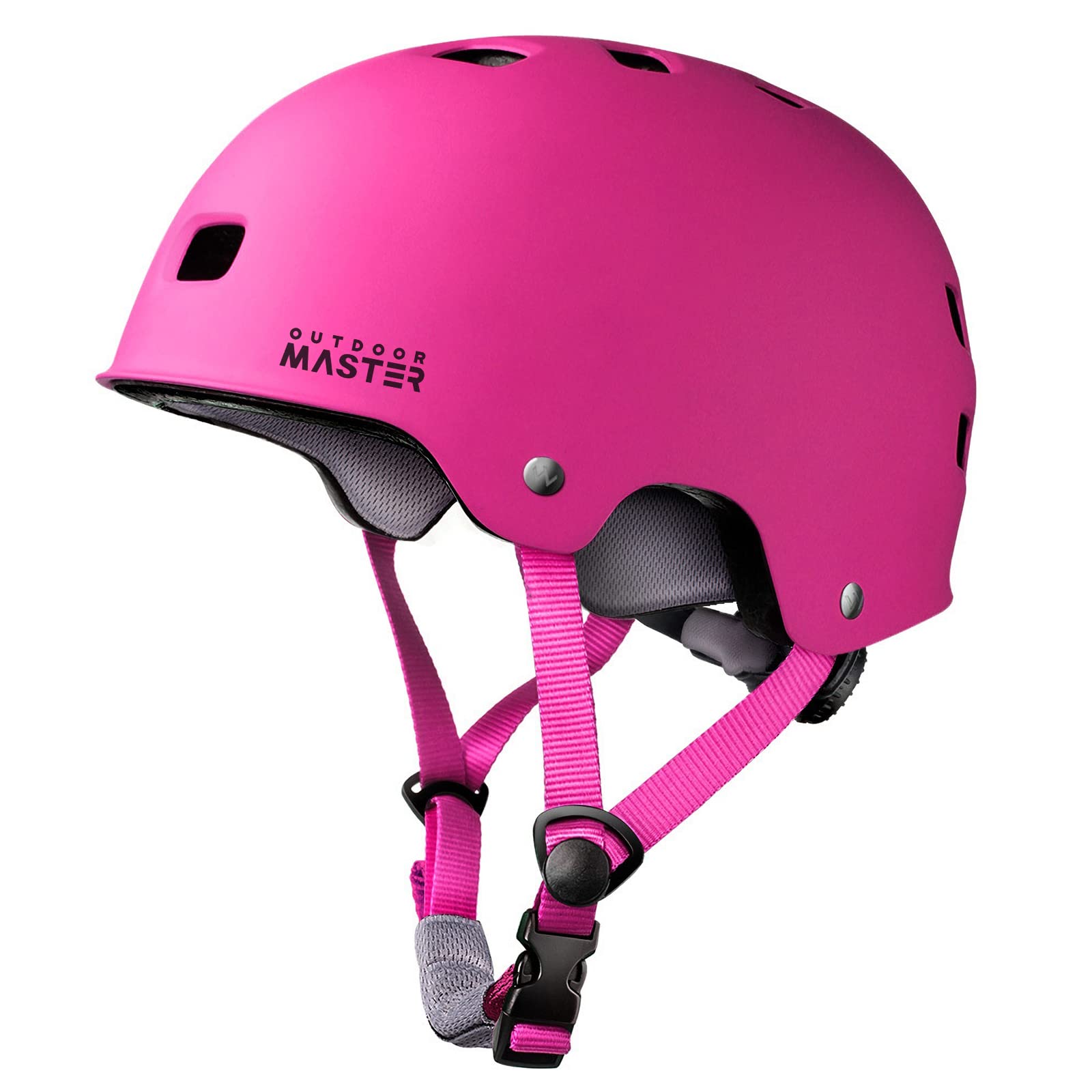OutdoorMaster Skateboard Cycling Helmet - Two Removable Liners Ventilation Multi-Sport Scooter Roller Skate Inline Skating Rollerblading for Kids, Youth & Adults