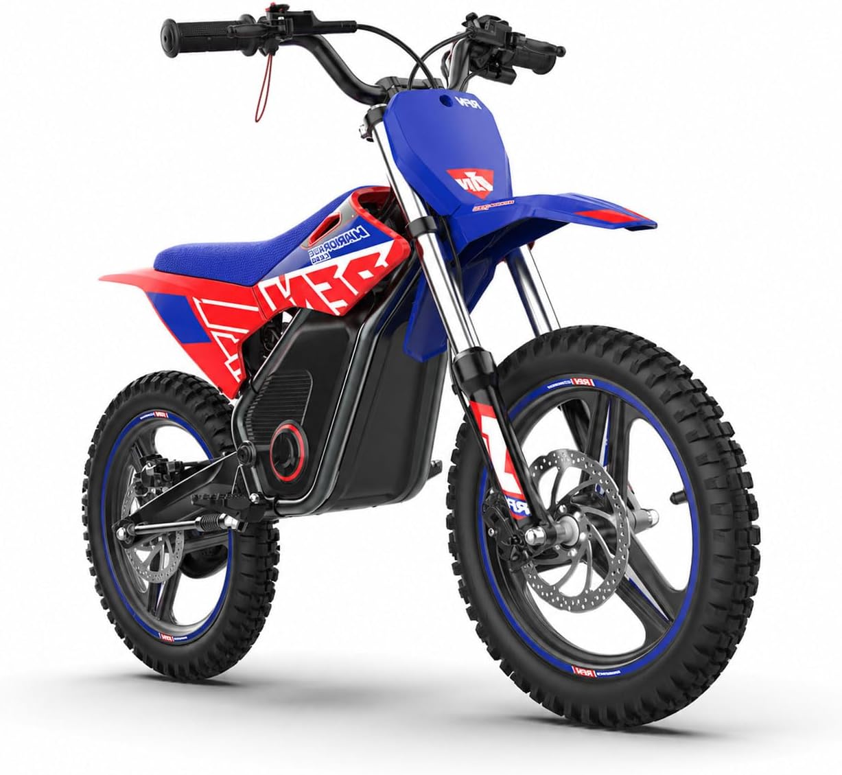 RFN SX-E800 Electric Dirt Bike for Kids Ages 4-8, 900W Peak Brushless Motorcycle, 36V 7.5Ah Removable Lithium Battery, 16" Off Road Tire, 3 Speed Modes Ebike, Up to 21.7 MPH, Advanced Gift