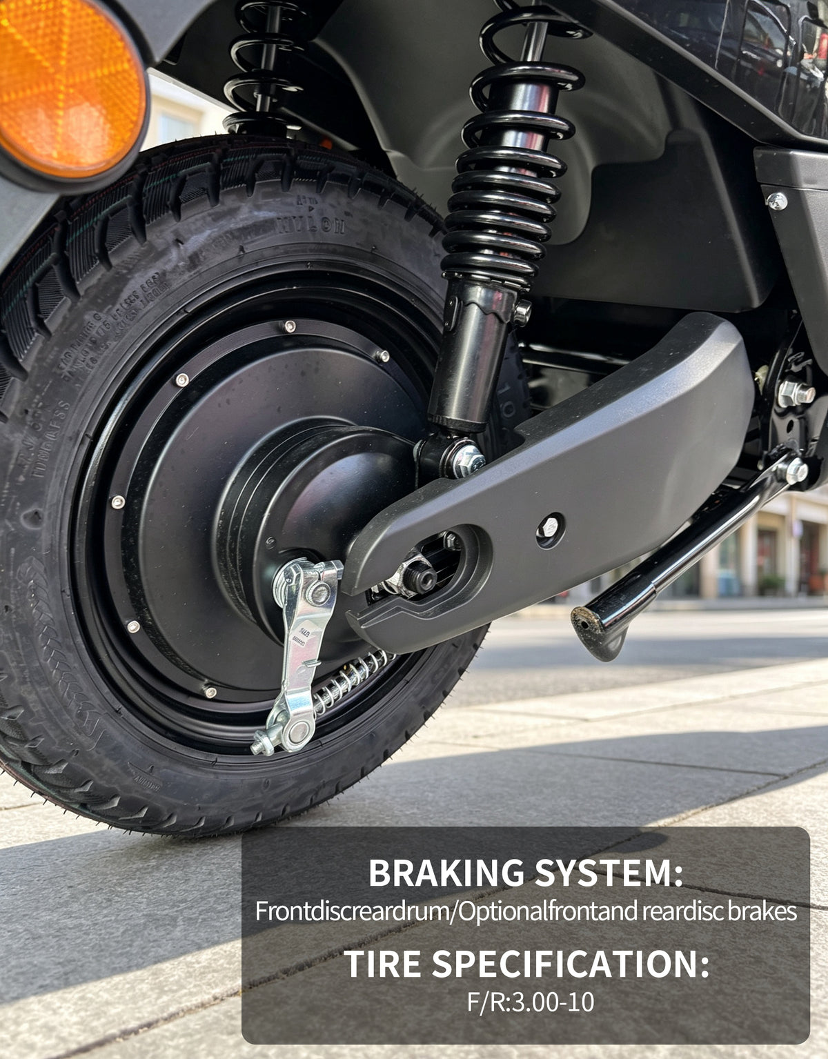 【DUDTN】Adult Urban Electric Scooter Motorcycle | 60KM/H, Available options. Mileage, Optional Front Rear Disc Brake, LED Light with Backrest Free shipping, no additional fees.