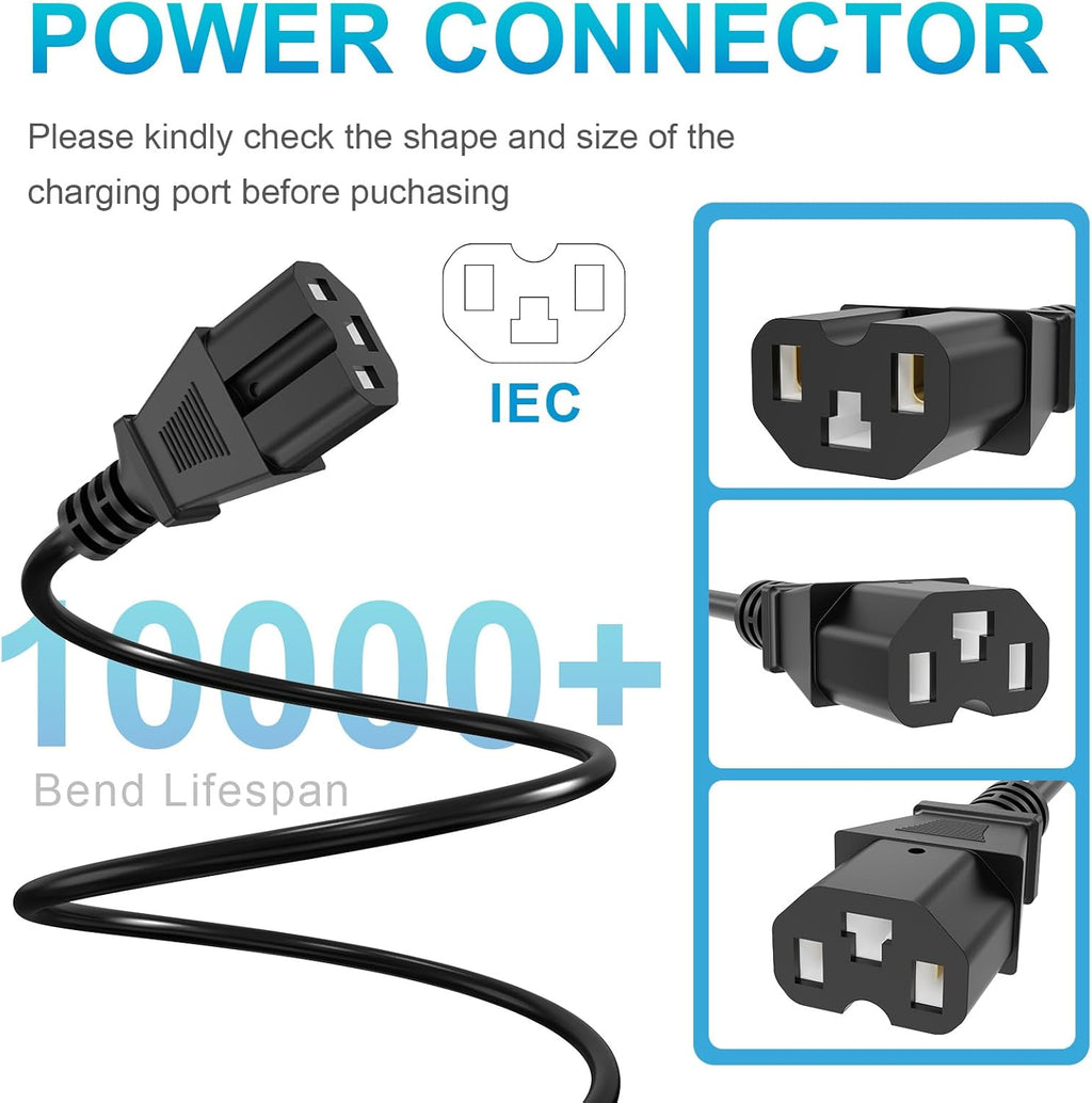 59V 1.8A for 48V 12AH Lead Acid Battery Charger for Electric Bicycle Motor Bike - 3 Holes Plug AC Adapter