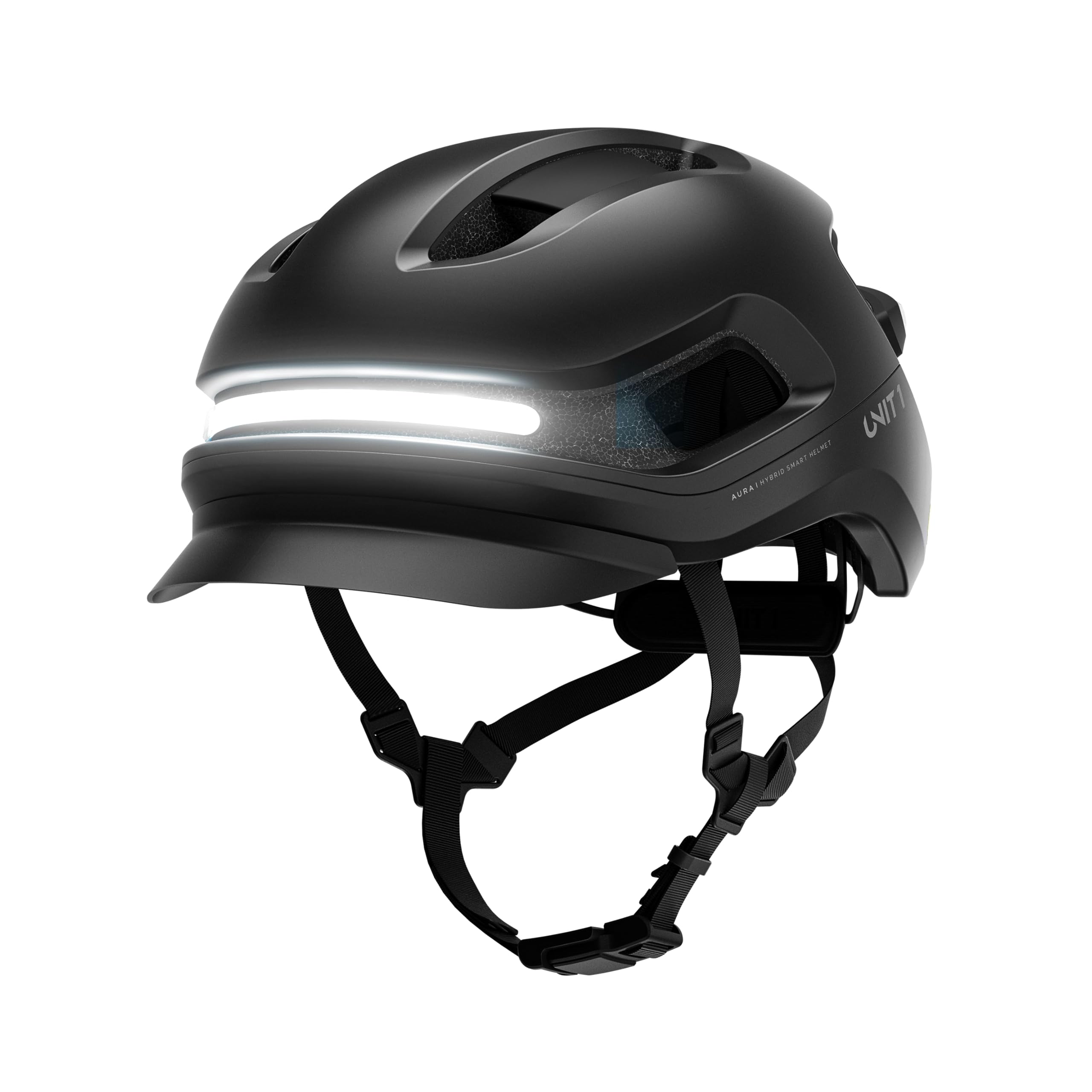 AURA Smart E-Bike Helmet with MIPS Safety, NTA-8776 Certified for 28mph, Integrated 500 Lumen LED Lights, Crash Detection, Turn Signals and Automatic Brake Light