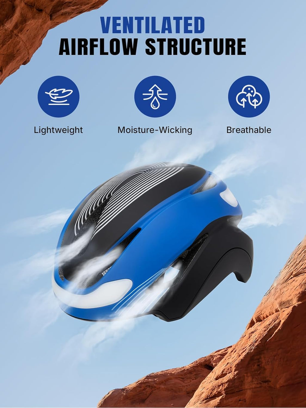 OUMURS Adult Bike Helmet, Bicycle Helmet with USB Rechargeable LED Turn Signal Lights & Magnetic Goggles Removable Visor