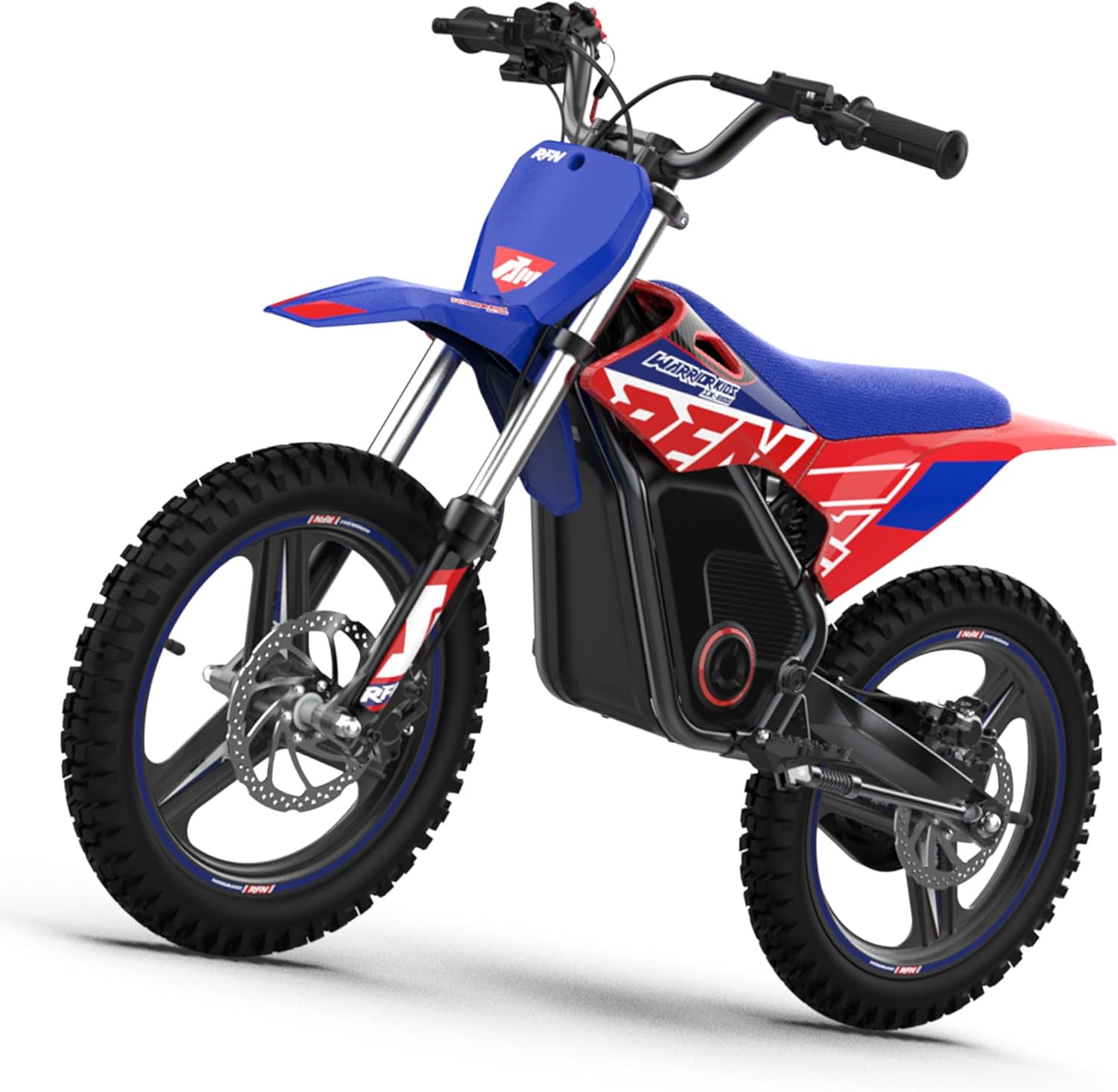 RFN SX-E800 Electric Dirt Bike for Kids Ages 4-8, 900W Peak Brushless Motorcycle, 36V 7.5Ah Removable Lithium Battery, 16" Off Road Tire, 3 Speed Modes Ebike, Up to 21.7 MPH, Advanced Gift