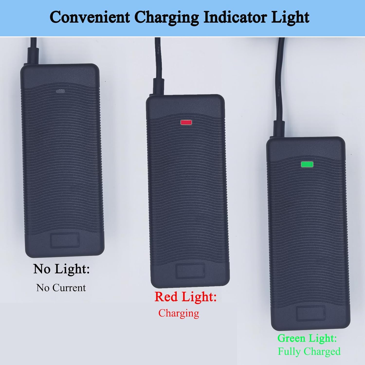 Electric Bike Charger 48V, 54.6V 2A Charger (5 Plugs) Fast Universal for 48V Lithium Battery, Compatible with Ebike, One Wheel, Electric Bicycle, Rad Power Bike