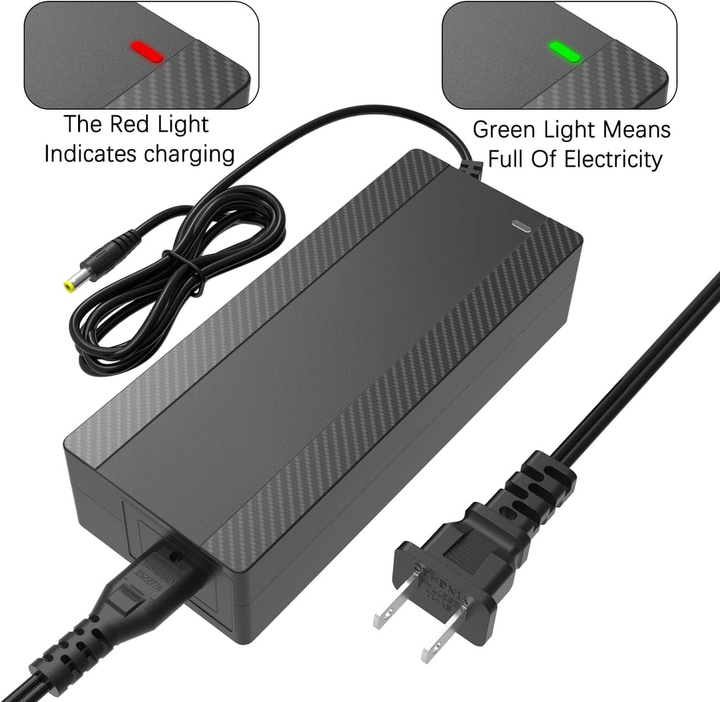 ETL Certified 54.6V 1.5A Electric Bike & Scooter Charger, 7-in-1 Universal Fast Charger Replacement for 48V 13S Lithium Battery, Compatible with Razor Gotrax Xiaomi Jetson Ninebot Hoverboard & E-Bike