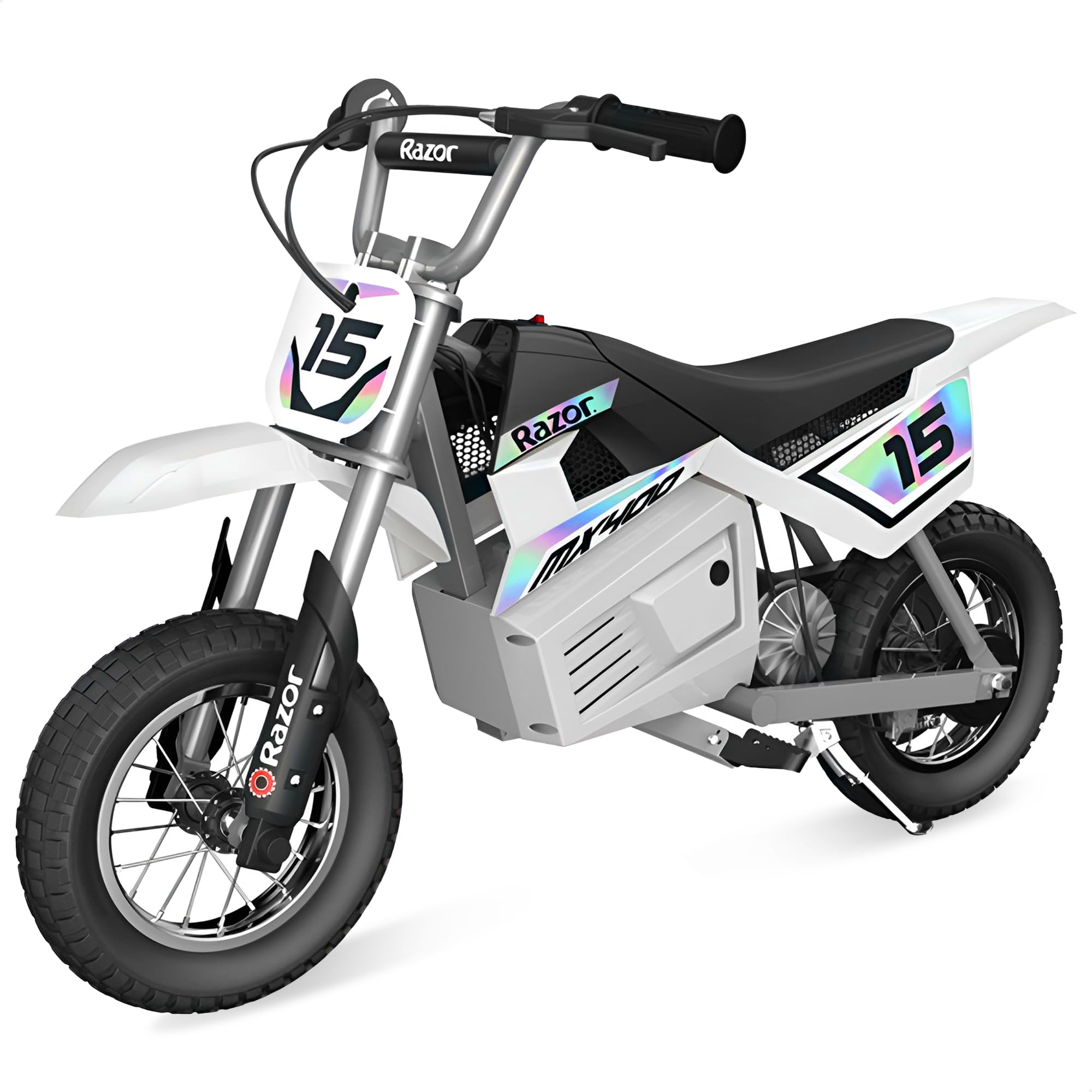 Razor MX500 Dirt Rocket Bike Electric Ride-On for Teens Ages 14+, 175 Pounds Max Weight, Red – 36-Volt Battery, up to 15 Mph, 40-Minute Run Time, Twist-Grip Throttle, Pneumatic Tires