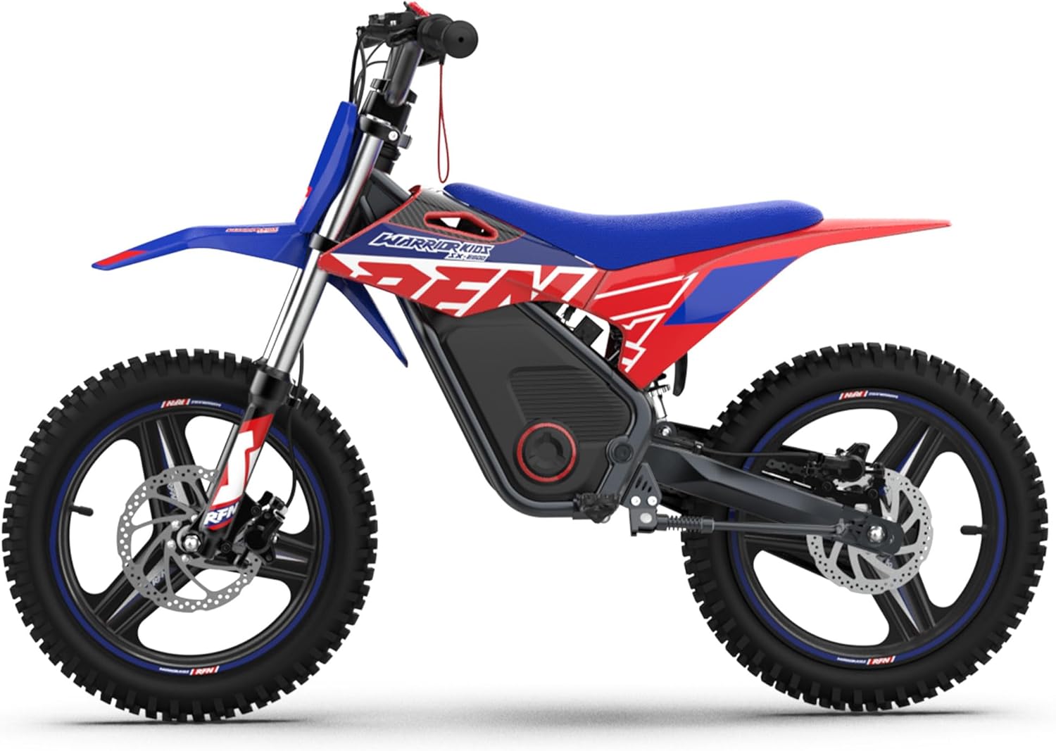 RFN SX-E800 Electric Dirt Bike for Kids Ages 4-8, 900W Peak Brushless Motorcycle, 36V 7.5Ah Removable Lithium Battery, 16" Off Road Tire, 3 Speed Modes Ebike, Up to 21.7 MPH, Advanced Gift