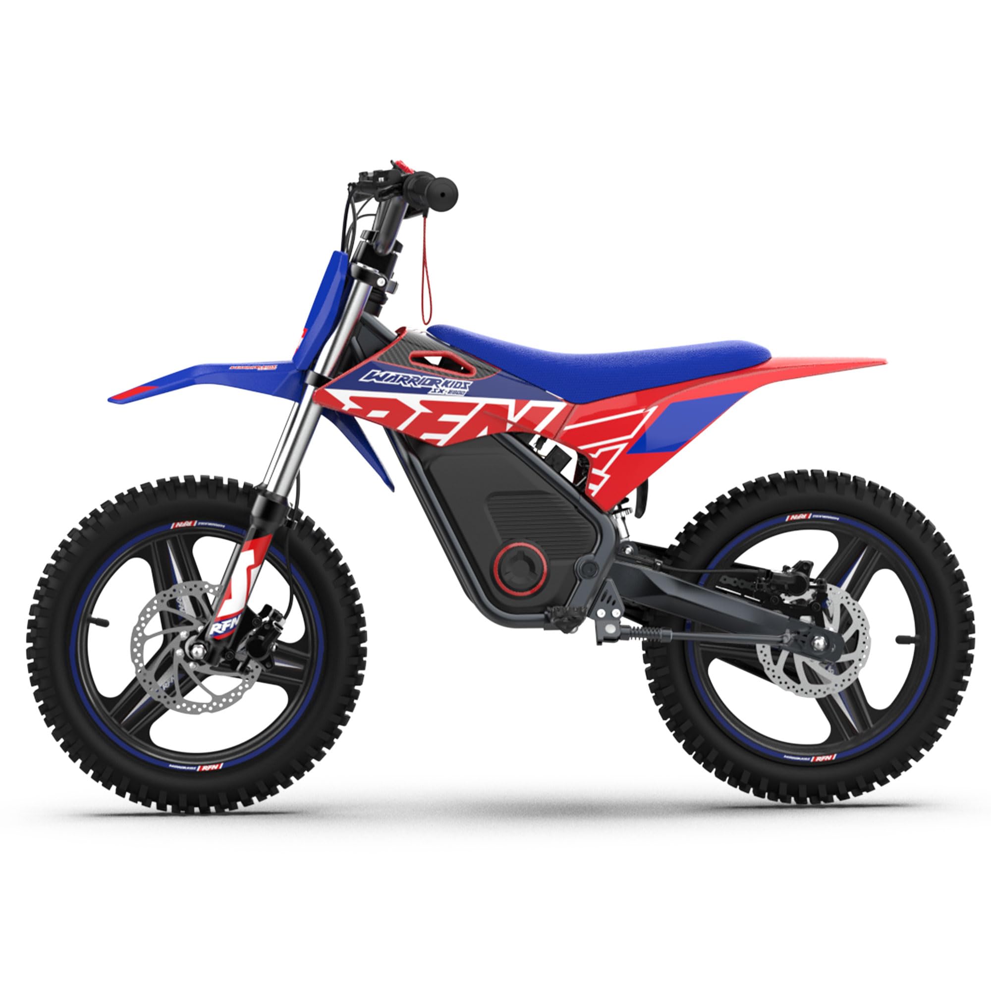 RFN SX-E800 Electric Dirt Bike for Kids Ages 4-8, 900W Peak Brushless Motorcycle, 36V 7.5Ah Removable Lithium Battery, 16" Off Road Tire, 3 Speed Modes Ebike, Up to 21.7 MPH, Advanced Gift