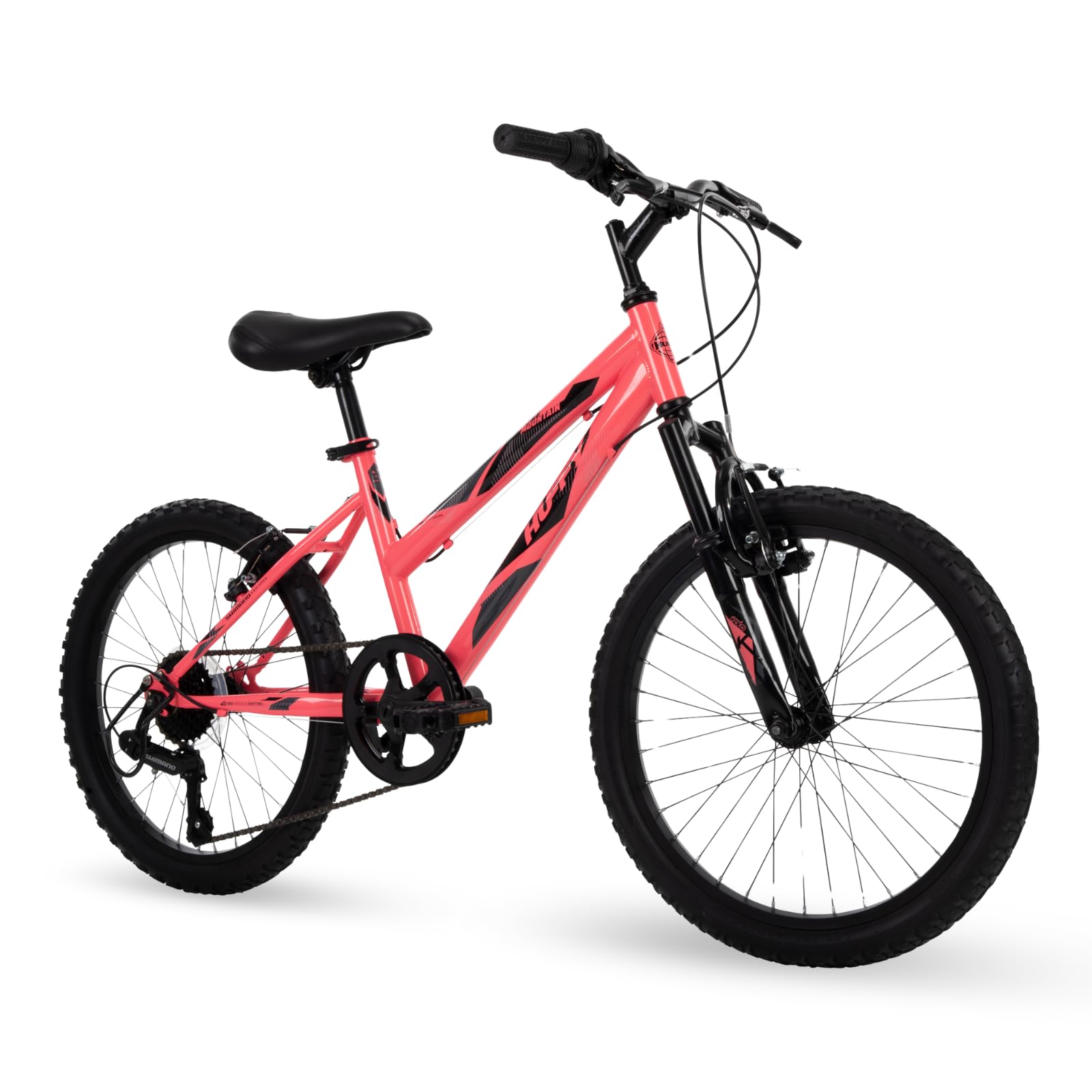 Huffy Stone Mountain Bike for Men and Women, 20”/24”/26”, 6-Speed (20”) or 21-Speed, Front or Dual Suspension (Varies), Multiple Colors, Adjustable Saddle, Shimano Equipped, All-Terrain Tires