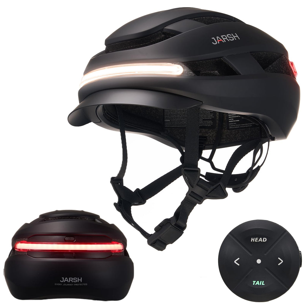 Commute Smart E Bike Helmet with Lights | NTA-8776 Certified for Electric Bikes, Scooters | Cycling Helmet Night Ride | Turn Signal | Fidlock Buckle | Electric Bike Helmet for Adults, Men, Women