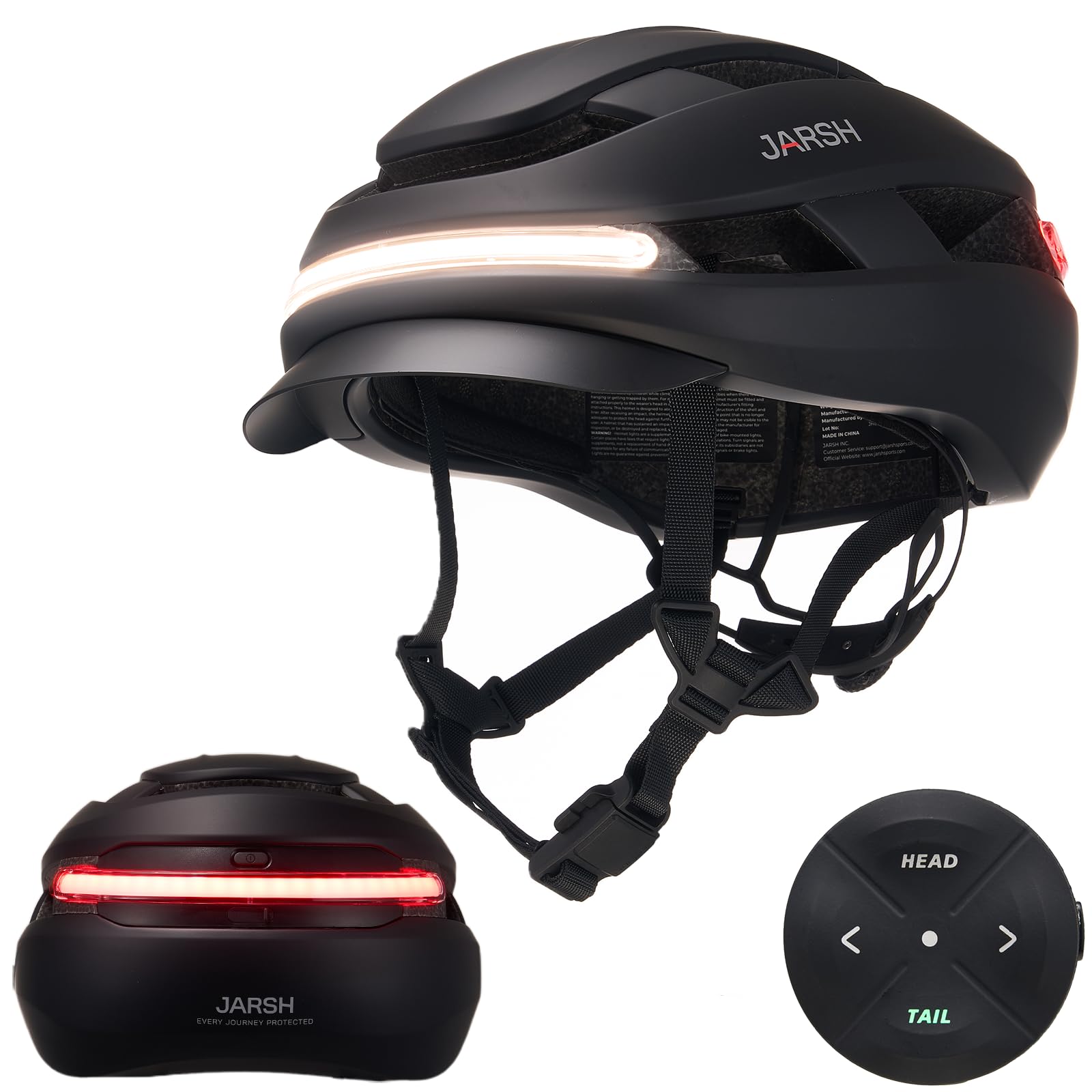 Commute Smart E Bike Helmet with Lights | NTA-8776 Certified for Electric Bikes, Scooters | Cycling Helmet Night Ride | Turn Signal | Fidlock Buckle | Electric Bike Helmet for Adults, Men, Women