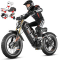 2026 eAhora Romeo Dual-Motor Ebike - 50Mph 5600W 60-80AH 250Miles Long Range Electric Bike for Adults, Full Suspension Hydraulic Brakes Electric Bicycle, 26" Mountain Bike for Off-Road Commuting