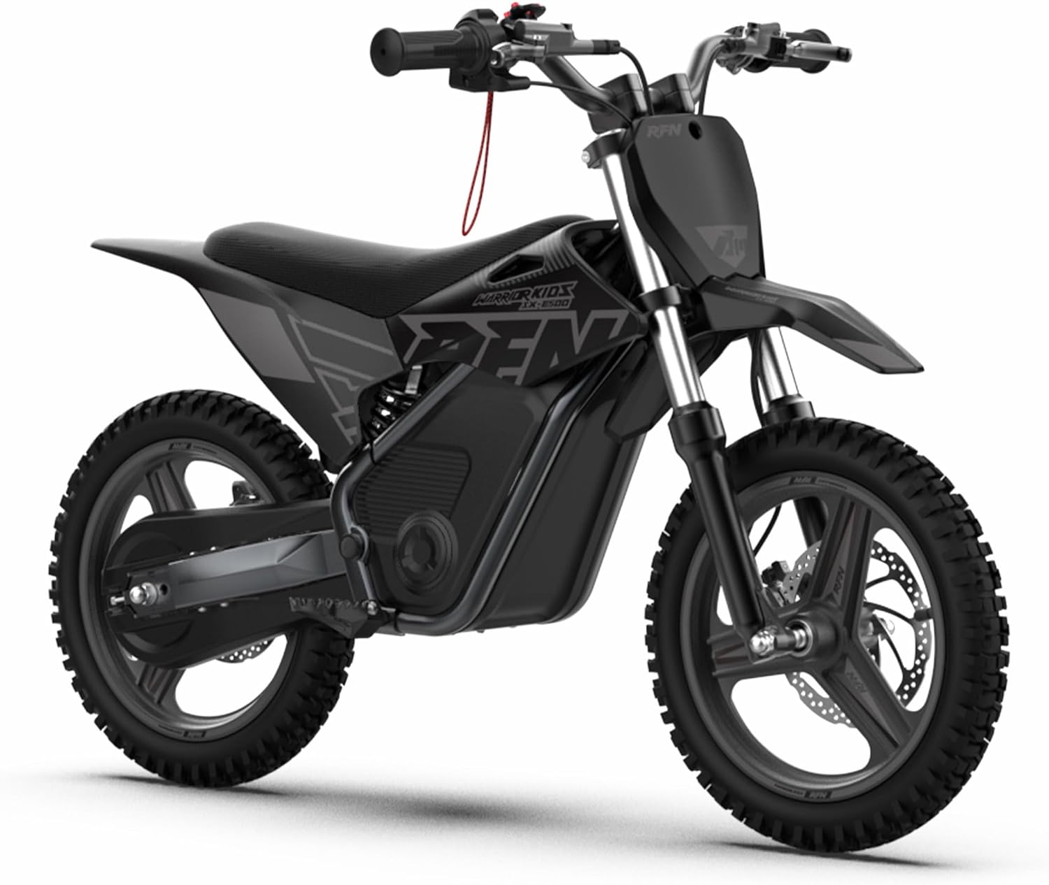 RFN SX-E800 Electric Dirt Bike for Kids Ages 4-8, 900W Peak Brushless Motorcycle, 36V 7.5Ah Removable Lithium Battery, 16" Off Road Tire, 3 Speed Modes Ebike, Up to 21.7 MPH, Advanced Gift