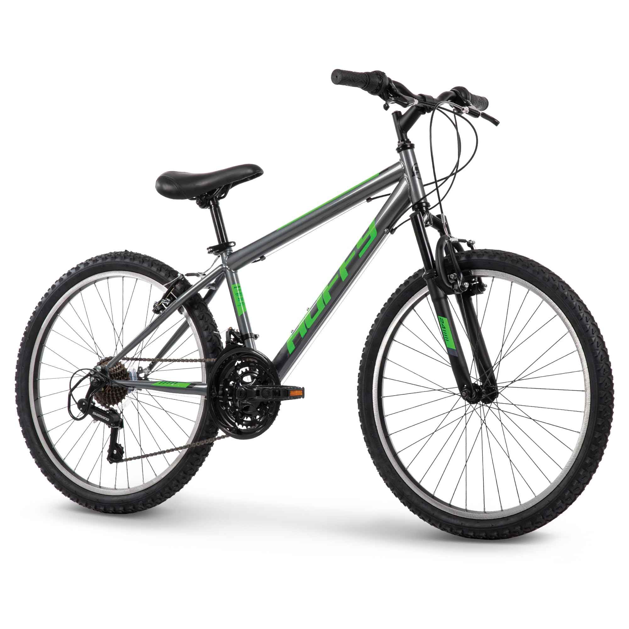 Huffy Stone Mountain Bike for Men and Women, 20”/24”/26”, 6-Speed (20”) or 21-Speed, Front or Dual Suspension (Varies), Multiple Colors, Adjustable Saddle, Shimano Equipped, All-Terrain Tires