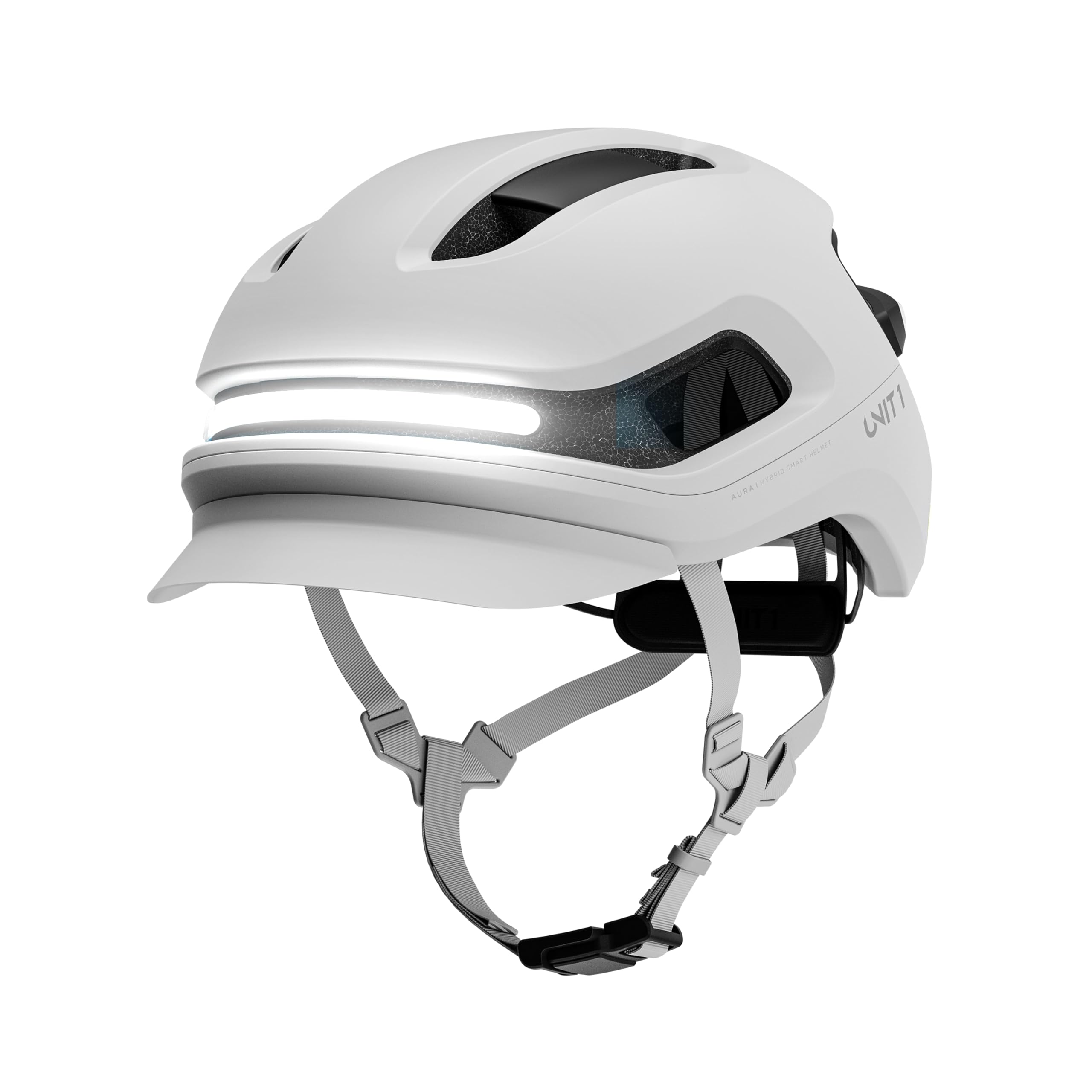 AURA Smart E-Bike Helmet with MIPS Safety, NTA-8776 Certified for 28mph, Integrated 500 Lumen LED Lights, Crash Detection, Turn Signals and Automatic Brake Light