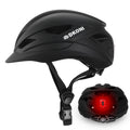 DKONI Bike Helmet Adult Urban:Bicycle Helmet for Men Women with USB Charge Detachable Taillight Helmets for Commuter Cycling Scooters