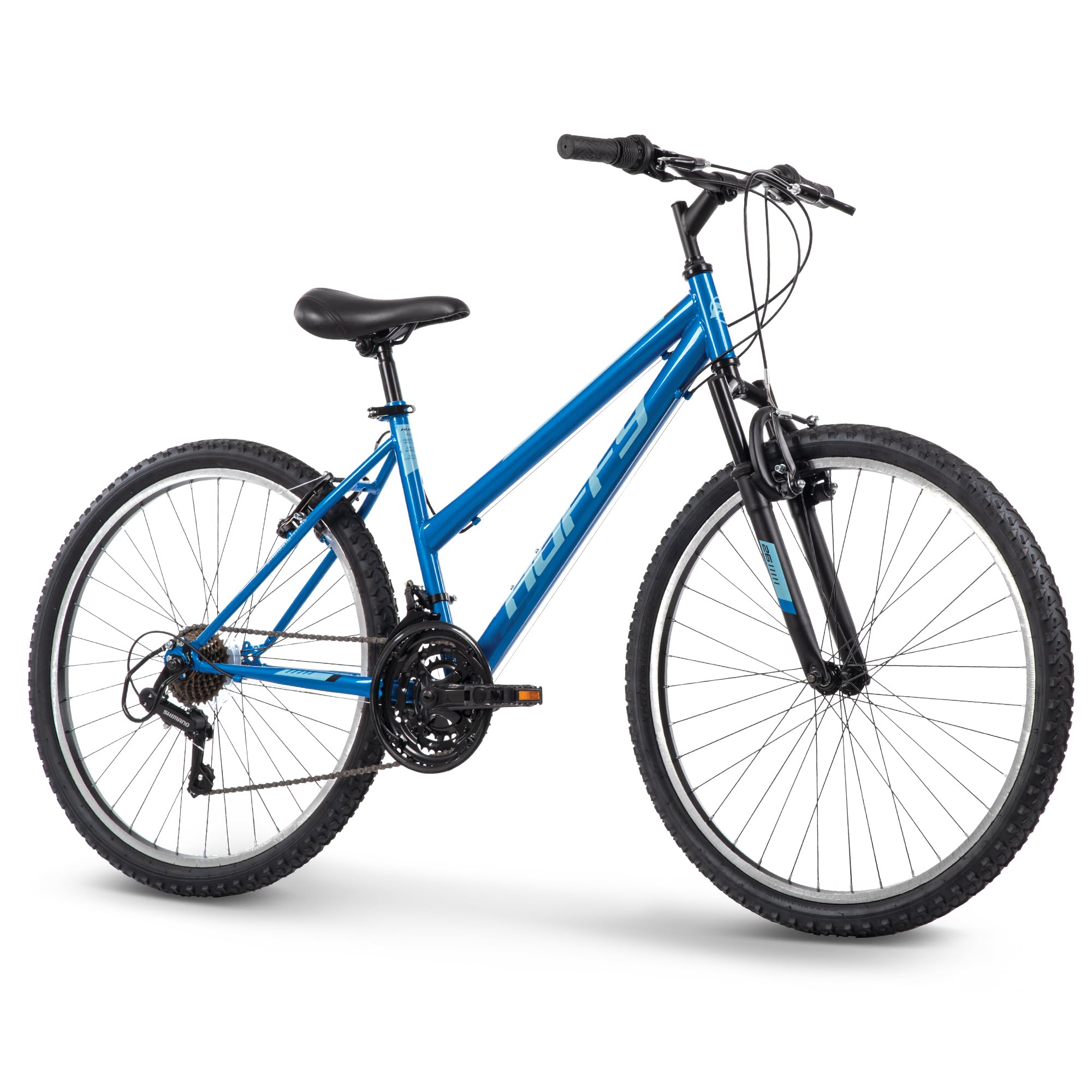 Huffy Stone Mountain Bike for Men and Women, 20”/24”/26”, 6-Speed (20”) or 21-Speed, Front or Dual Suspension (Varies), Multiple Colors, Adjustable Saddle, Shimano Equipped, All-Terrain Tires