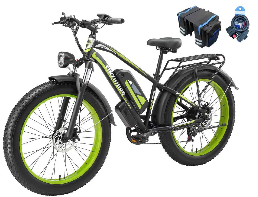 Electric Bike for Adults, 2000W Peak Motor E Bikes, 26" Fat Tire Electric Mountain Bike, 32 MPH Electric Bicycle, 48V 17.5Ah (840Wh) Removable Battery, UL2849 Certified