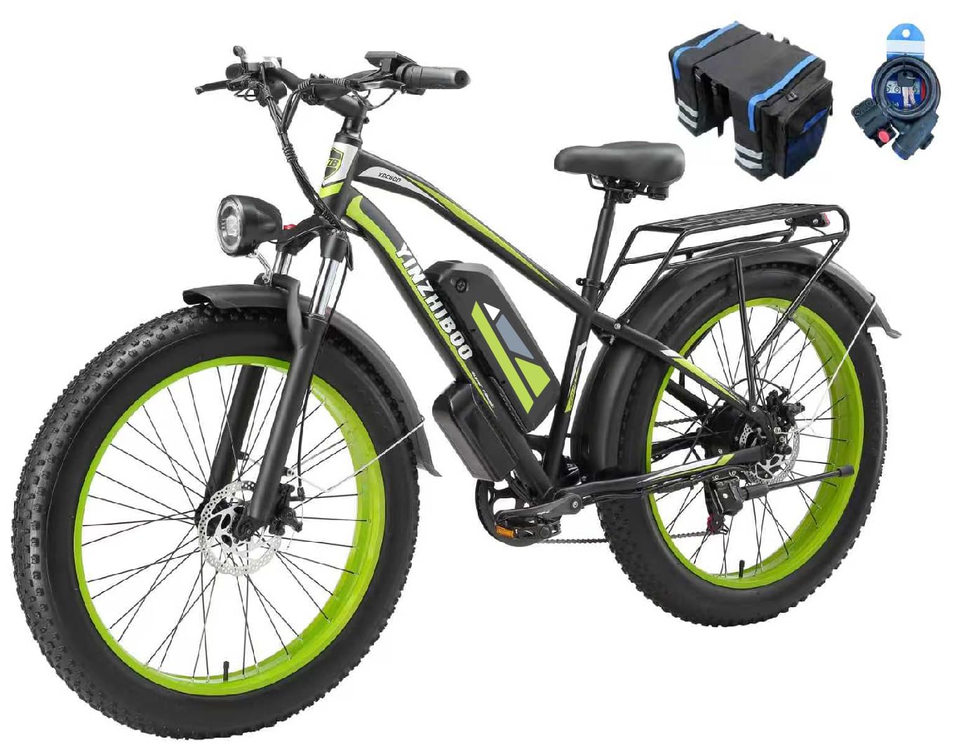 Electric Bike for Adults, 2000W Peak Motor E Bikes, 26" Fat Tire Electric Mountain Bike, 32 MPH Electric Bicycle, 48V 17.5Ah (840Wh) Removable Battery, UL2849 Certified