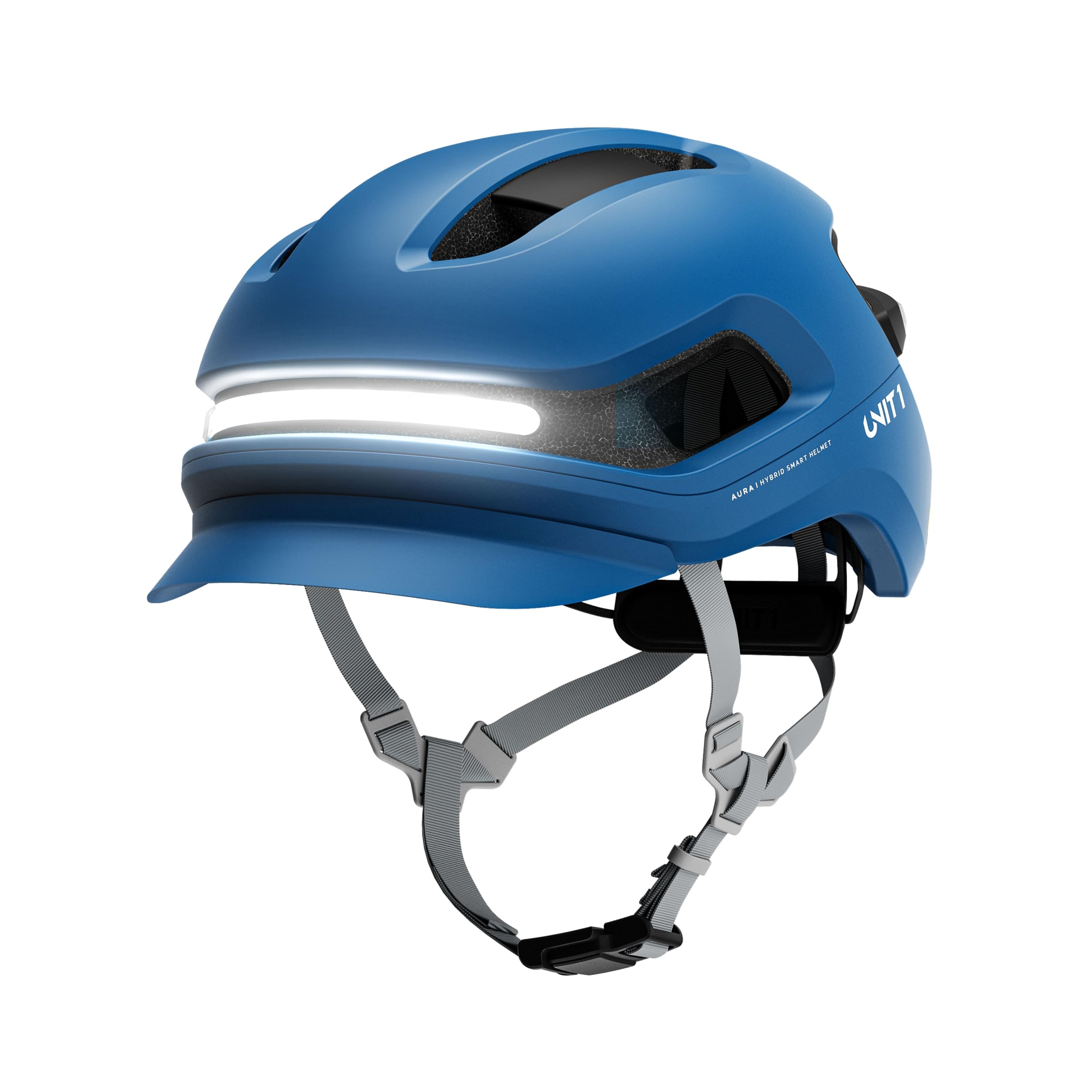 AURA Smart E-Bike Helmet with MIPS Safety, NTA-8776 Certified for 28mph, Integrated 500 Lumen LED Lights, Crash Detection, Turn Signals and Automatic Brake Light