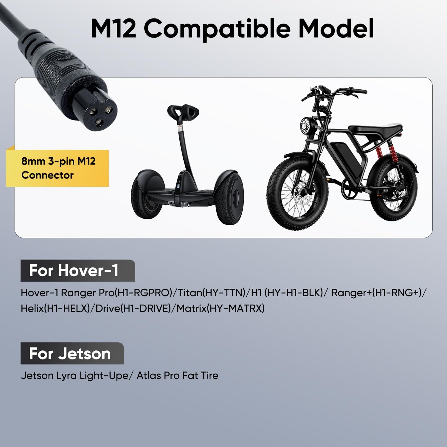UL Certified 42V 2A Replacement Electric Scooter Charger with 6-Prong for 36V Hoverboard Charger, Compatible with GOTRAX/ninebot/Jetson/Voyage Scooter Power Adapter
