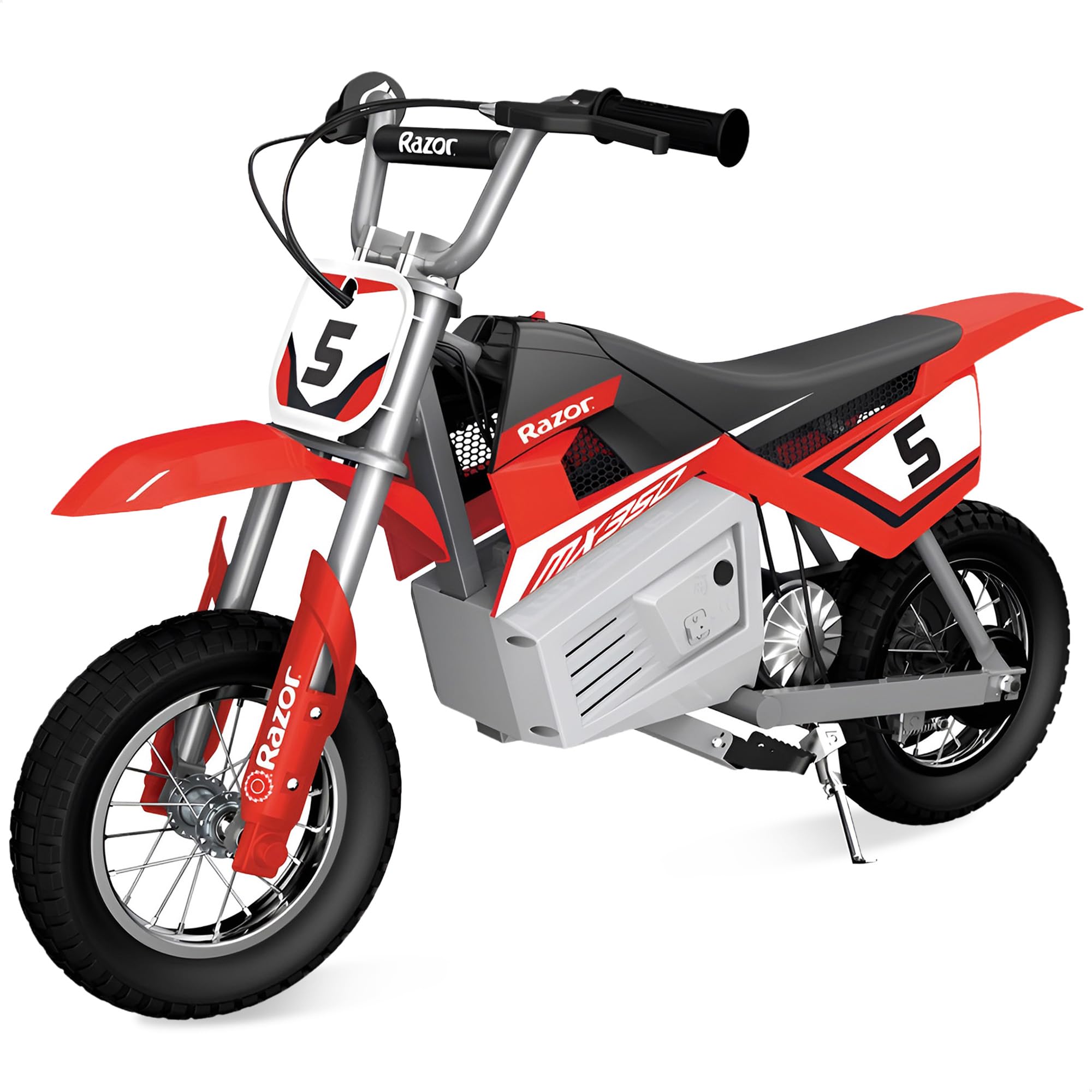 Razor MX500 Dirt Rocket Bike Electric Ride-On for Teens Ages 14+, 175 Pounds Max Weight, Red – 36-Volt Battery, up to 15 Mph, 40-Minute Run Time, Twist-Grip Throttle, Pneumatic Tires