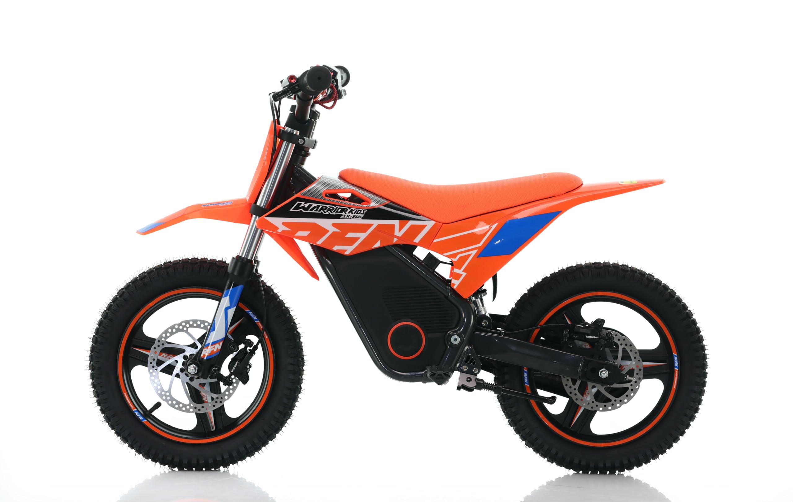 RFN SX-E800 Electric Dirt Bike for Kids Ages 4-8, 900W Peak Brushless Motorcycle, 36V 7.5Ah Removable Lithium Battery, 16" Off Road Tire, 3 Speed Modes Ebike, Up to 21.7 MPH, Advanced Gift