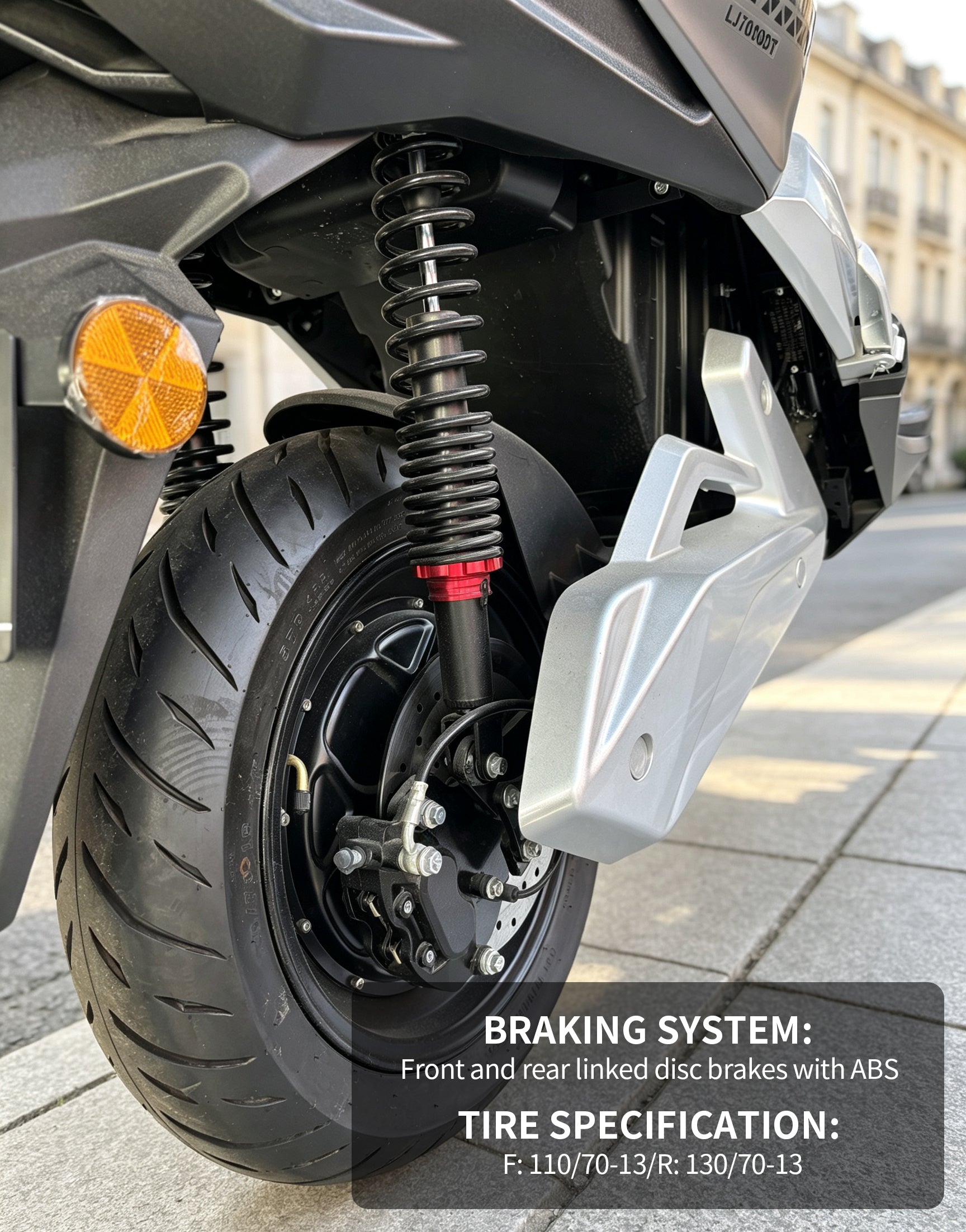 5000W High Speed Maxi Scooter Electric Motorcycle | 120KM/H Top Speed, Over 250KM Range, 72V60AH Lithium Battery, ABS Linked Disc Brakes Adult E-Scooter