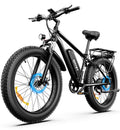 AMYET EB26 Electric Bike for Adults Peak 1500W Electric Bicycle 48V 15AH (720WH) Battery Electric Bike 26" Fat Tire Mountain 28mph 7 Speed Gears Ebike with UL 2849 Certified