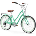 sixthreezero EVRYjourney Women's Beach Cruiser Bike, Step-Through Touring Hybrid Bicycle